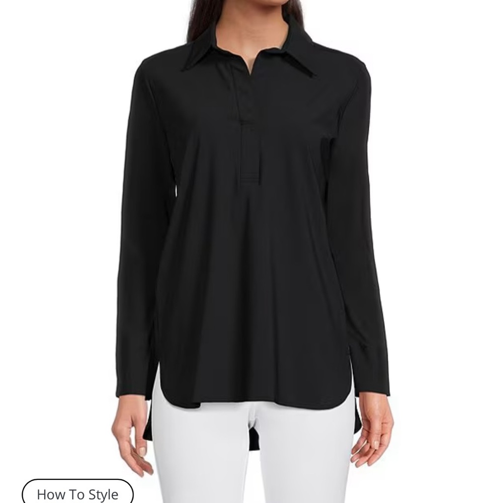 Jude Connally Hadley black high low tunic XXL